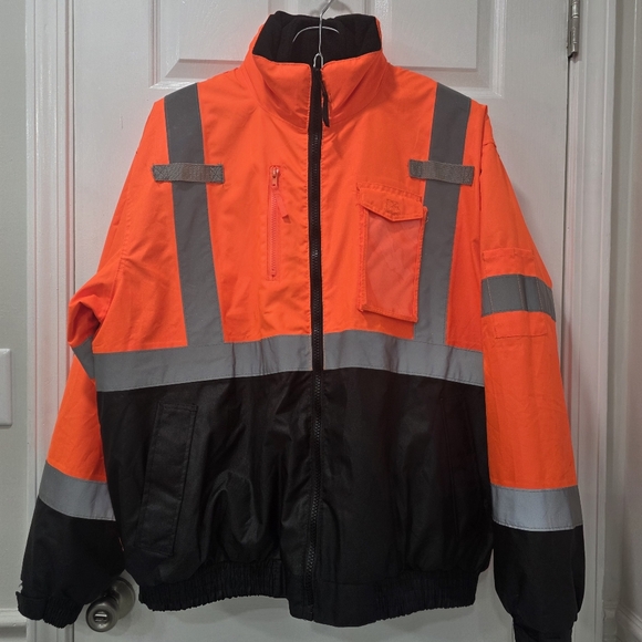 Radwear Radians SJ210B Three-in-One Deluxe High Visibility Bomber Jacket Size XL - Picture 3 of 12